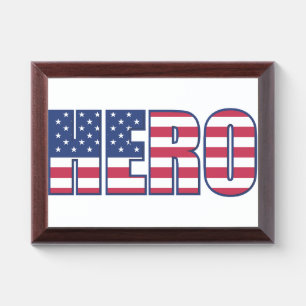 National Hero Tribute Framed Plaque - Patriotic