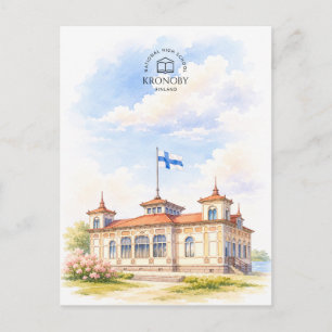 National High School, Kronoby, Finland Travel Postcard