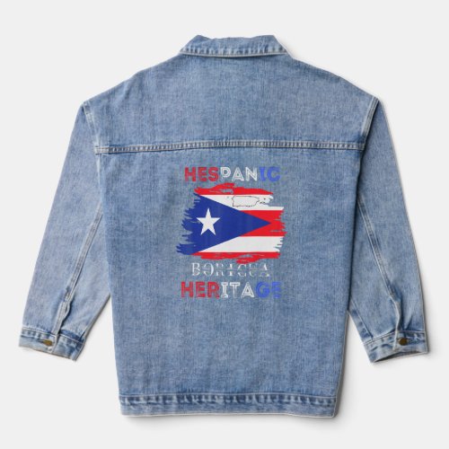 National Hispanic H Denim Jacket