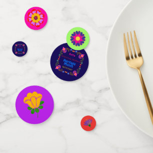 National Hispanic Heritage Birthday Colorful Flor Confetti