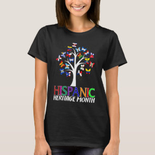 National Hispanic Heritage Month Butterfly Tree Ro T-Shirt