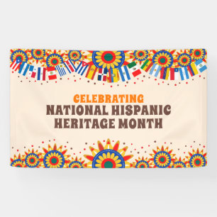 National Hispanic Heritage Month Colorful Banner
