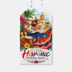National Hispanic Heritage Month – Colorful Cultur Gift Tags