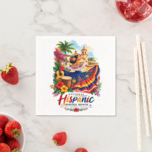 National Hispanic Heritage Month – Colorful Cultur Napkins
