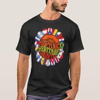 National Hispanic Heritage Month Decoration Flags  T-Shirt