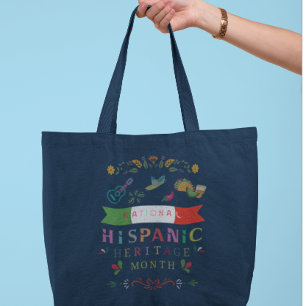NATIONAL HISPANIC HERITAGE MONTH DESIGN TOTE BAG