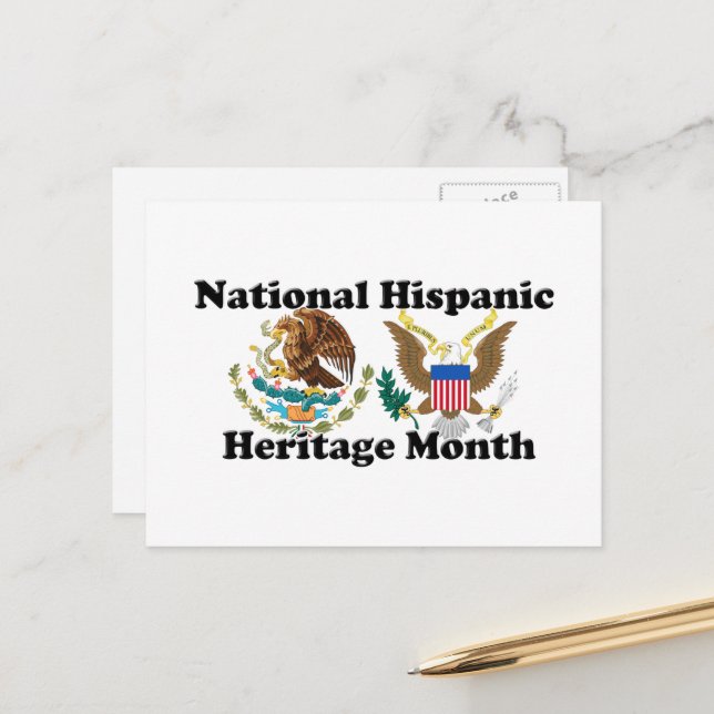 National Hispanic Heritage Month - Eagles Postcard (Front/Back In Situ)