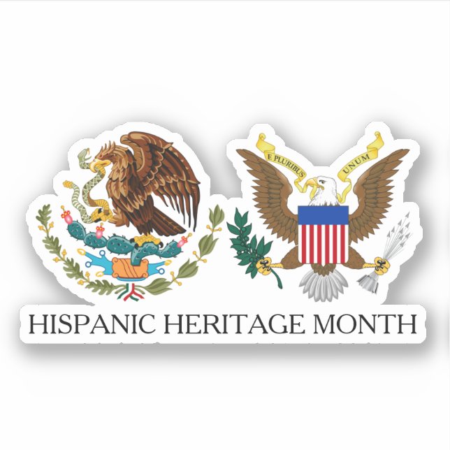 National Hispanic Heritage Month - Eagles Sticker (Front)