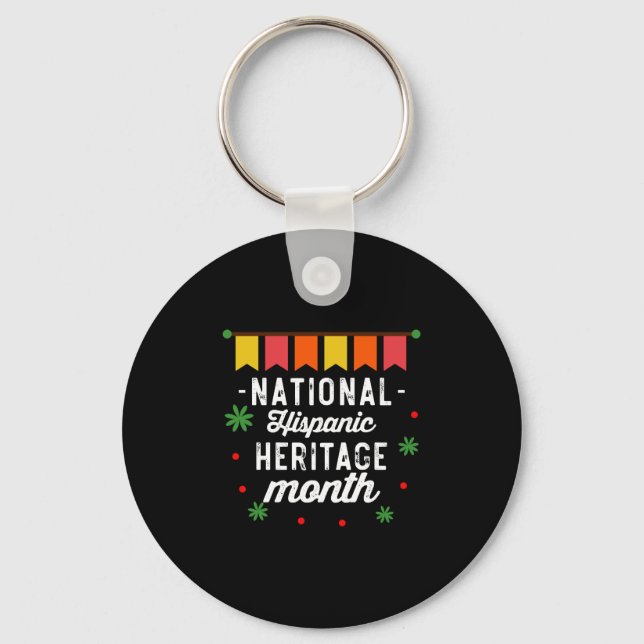 National Hispanic Heritage Month Funny Gift Keychain (Front)