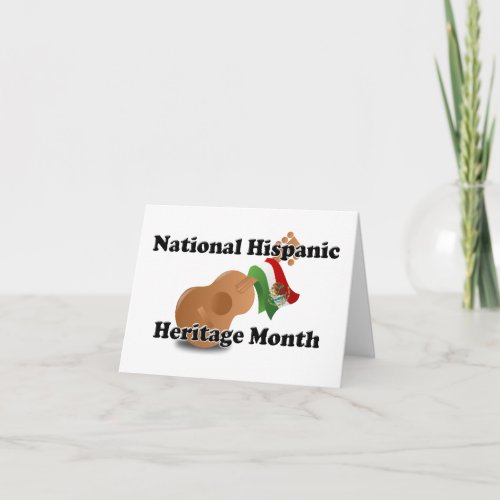 National Hispanic Heritage Month _ Guitar Card