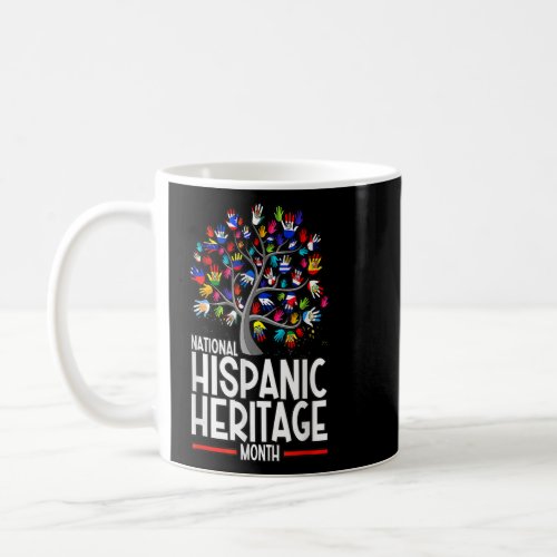 National Hispanic Heritage Month Hand Flag Tree Ro Coffee Mug