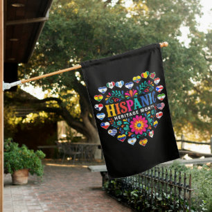 National Hispanic Heritage Month Heart Flags