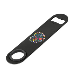 National Hispanic Heritage Month Heart Flags Bar Key