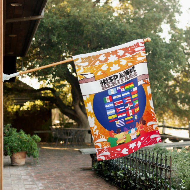  National Hispanic Heritage Month House Flag (In SItu)