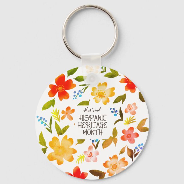 National HISPANIC HERITAGE MONTH Keychain (Front)