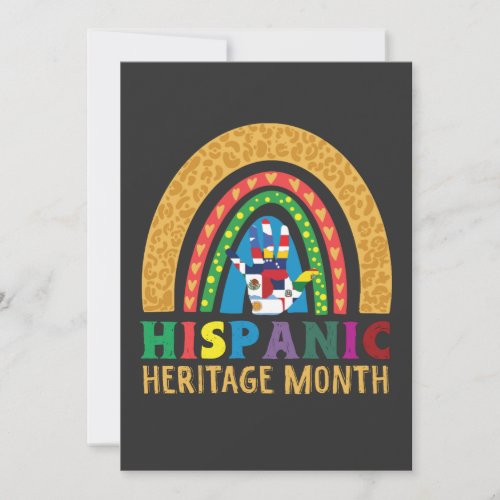 National Hispanic Heritage Month Latino Countries Holiday Card