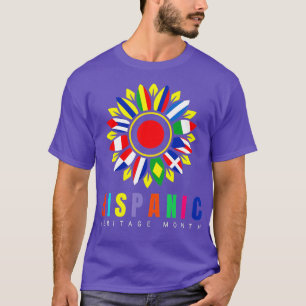 National Hispanic Heritage Month Latino Flag All C T-Shirt