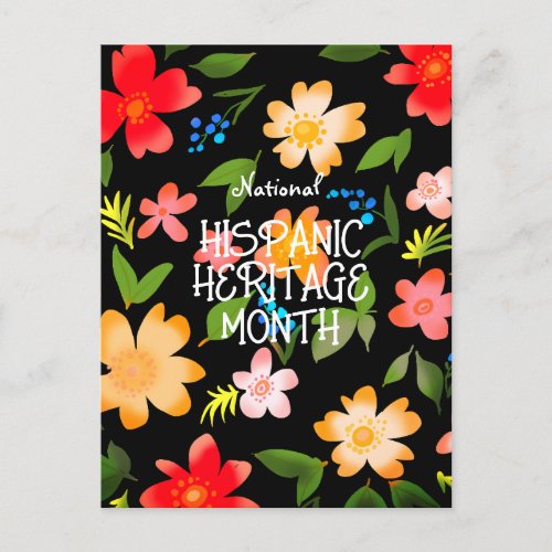 National HISPANIC HERITAGE MONTH Postcard