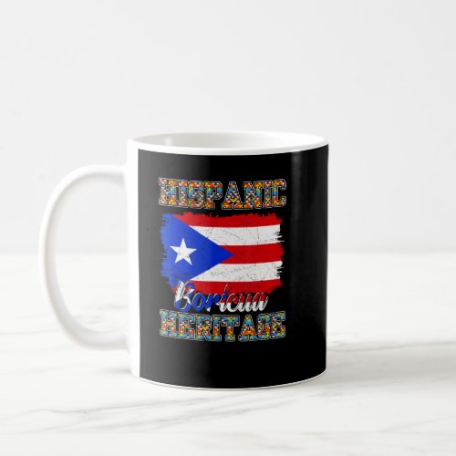 National Hispanic Heritage Month Puerto Rico  Coffee Mug