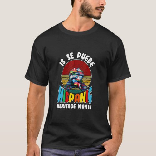 National Hispanic Heritage Month Rainbow All Count T_Shirt