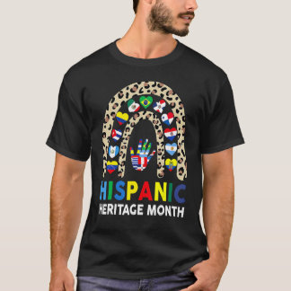 National Hispanic Heritage Month Rainbow All Count T-Shirt
