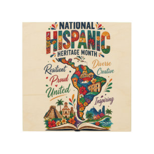 National Hispanic Heritage Month – Resilient, Prou Wood Wall Art