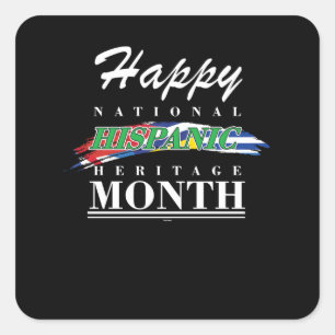 National Hispanic Heritage Month Square Sticker