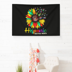 National Hispanic Heritage Month Sunflower Banner