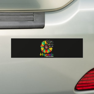 National Hispanic Heritage Month Sunflower Bumper Sticker