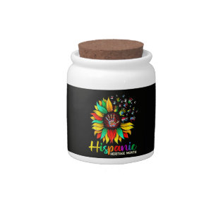 National Hispanic Heritage Month Sunflower Candy Jar