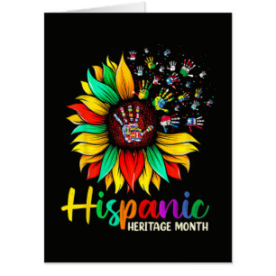 National Hispanic Heritage Month Sunflower Card