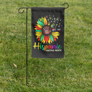 National Hispanic Heritage Month Sunflower Garden Flag