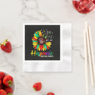 National Hispanic Heritage Month Sunflower Napkins