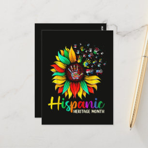 National Hispanic Heritage Month Sunflower Postcard