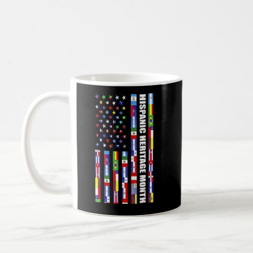 National Hispanic Heritage month USA Flag all Coun Coffee Mug