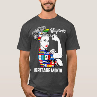 National Hispanic Heritage Month Woman Latino Coun T-Shirt