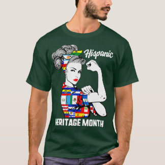 National Hispanic Heritage Month Woman Latino Coun T-Shirt