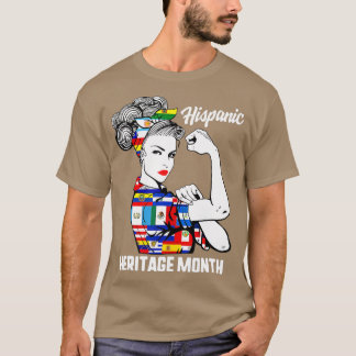 National Hispanic Heritage Month Woman Latino Coun T-Shirt
