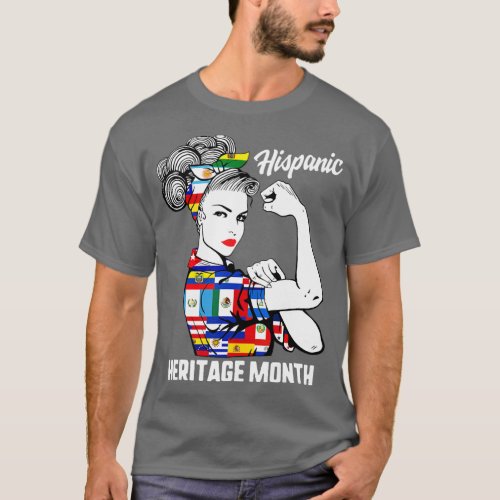 National Hispanic Heritage Month Woman Latino Coun T_Shirt