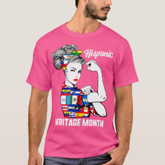 National Hispanic Heritage Month Woman Latino Coun T-Shirt