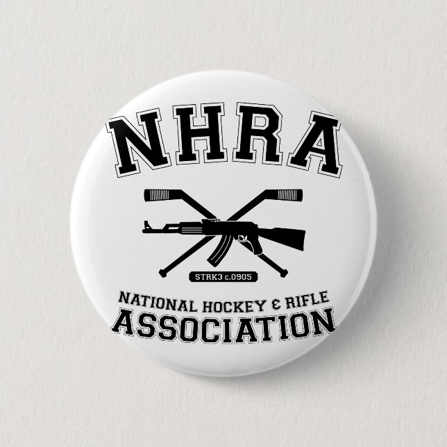 National Hockey and Rifle Association Button (Front)