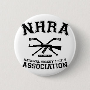 National Hockey and Rifle Association Button