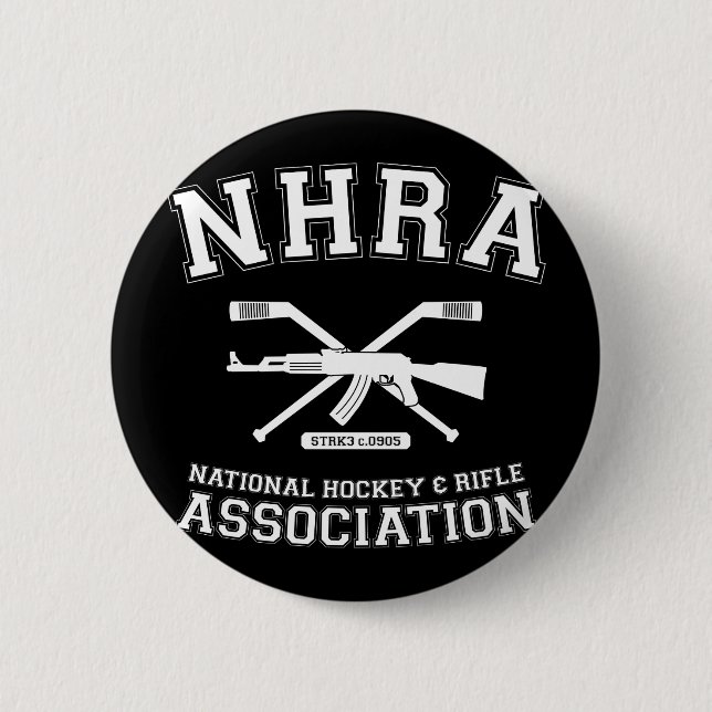 National Hockey and Rifle Association Button (Front)