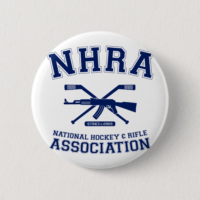 National Hockey and Rifle Association Button (Front)