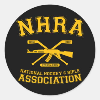 National Hockey and Rifle Association Classic Round Sticker