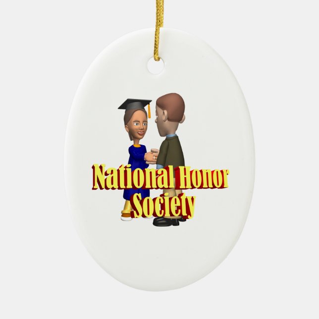 National Honor Society Ceramic Ornament (Front)