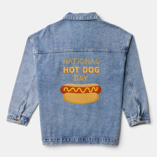 National Hot Dog Day 1  Denim Jacket