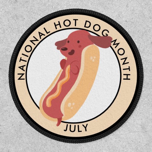 National Hot Dog Month Patch