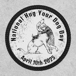 National Hug Your Dog Day Patch