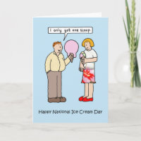 National Ice Cream Day Cartoon July
